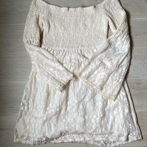 Off the Shoulder Laced Dress Medium